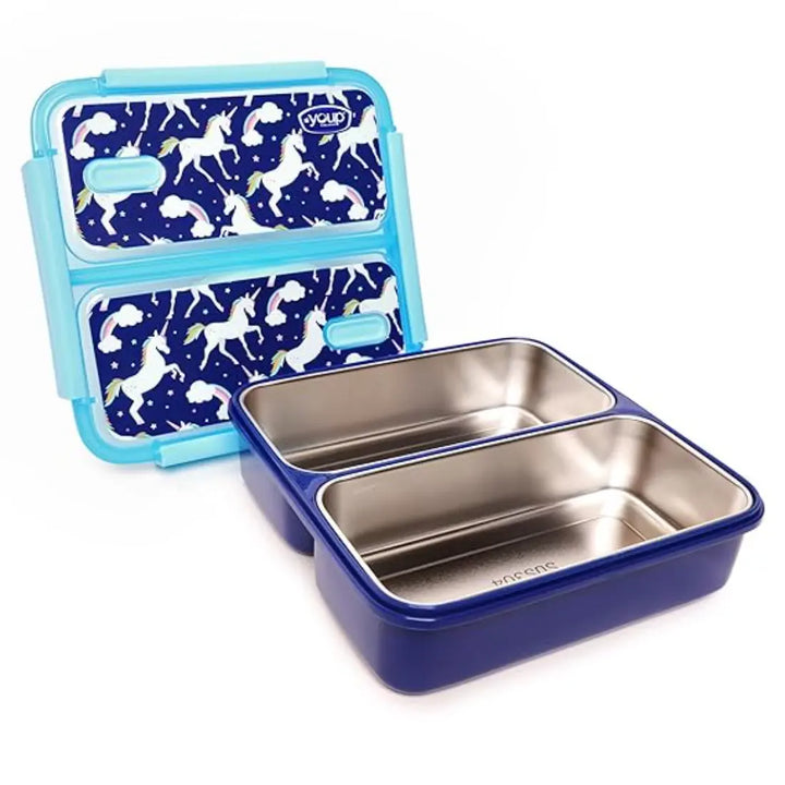 Magical Unicorn Stainless Steel Lunch Box - Pluto (1100 ml) - Blue