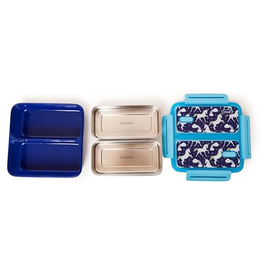 Magical Unicorn Stainless Steel Lunch Box - Pluto (1100 ml) - Blue