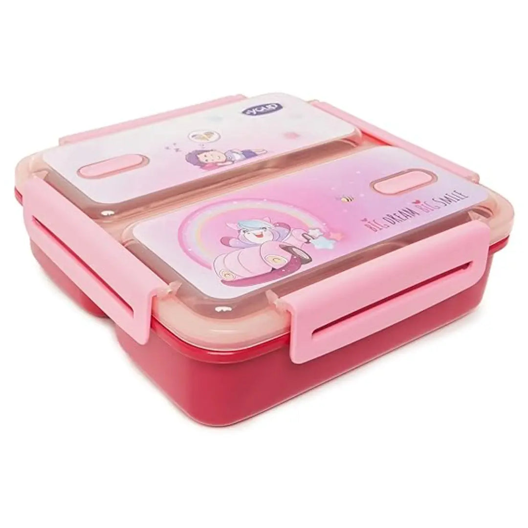 Magical Unicorn Stainless Steel Lunch Box - Pluto (1100 ml) - Pink