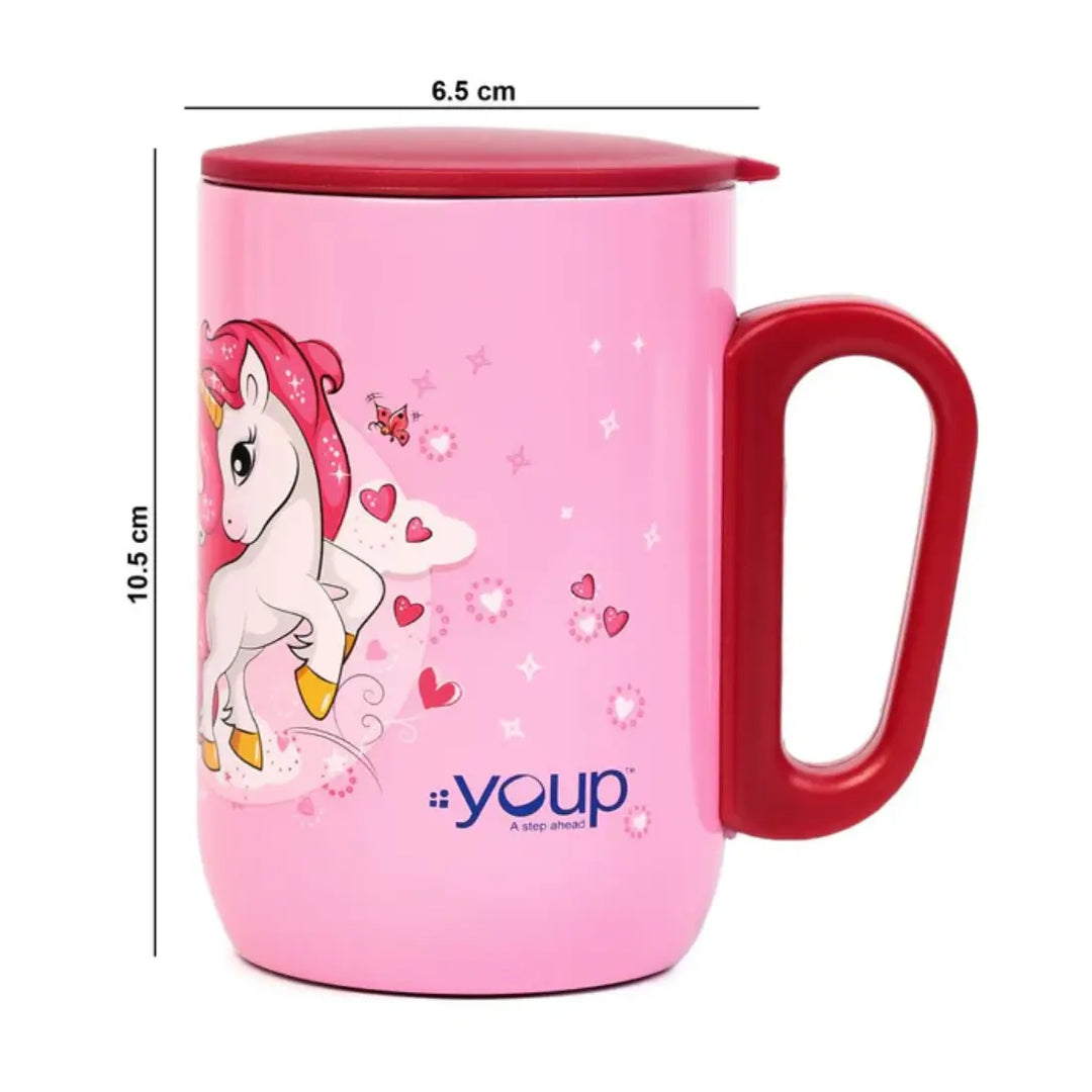 Magical Unicorn Stainless Steel Mug - Sorso- UCM (320 ml) - Pink