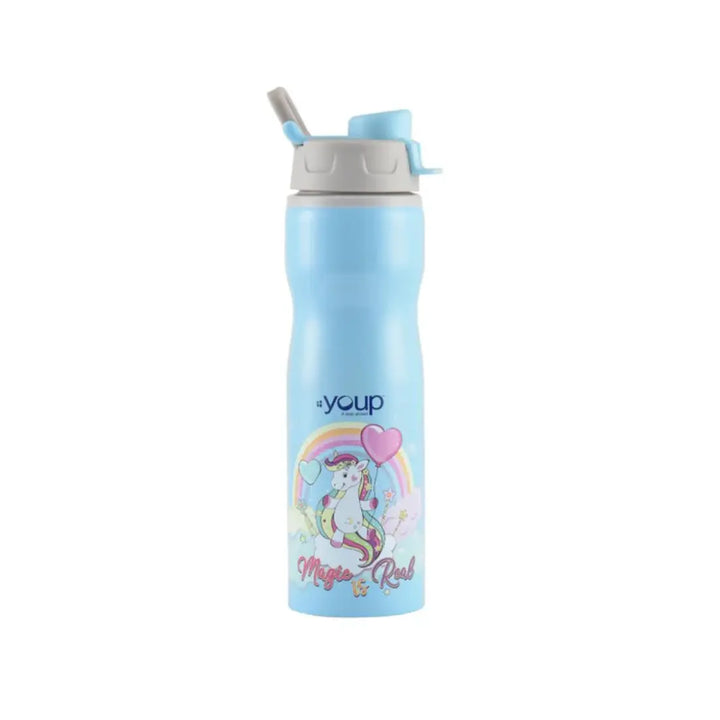 Magical Unicorn Stainless Steel Bottle - Bingo (750 ml) - Blue