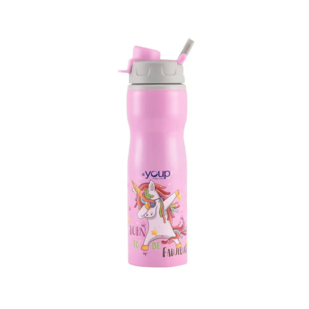 Magical Unicorn Stainless Steel Bottle - Bingo (750 ml) - Pink