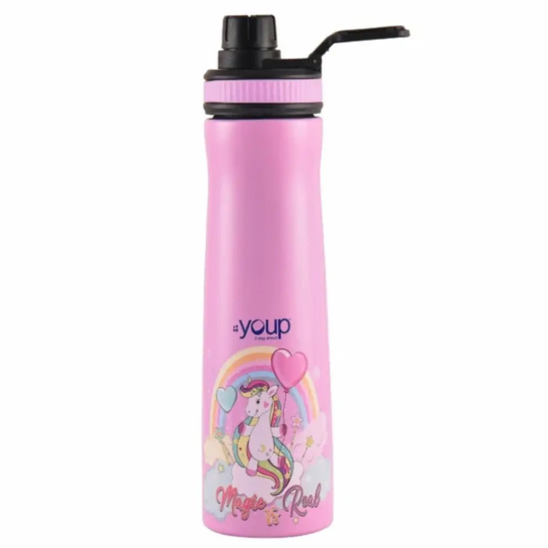 Magical Unicorn Stainless Steel Bottle - Euro (750 ml) - Pink