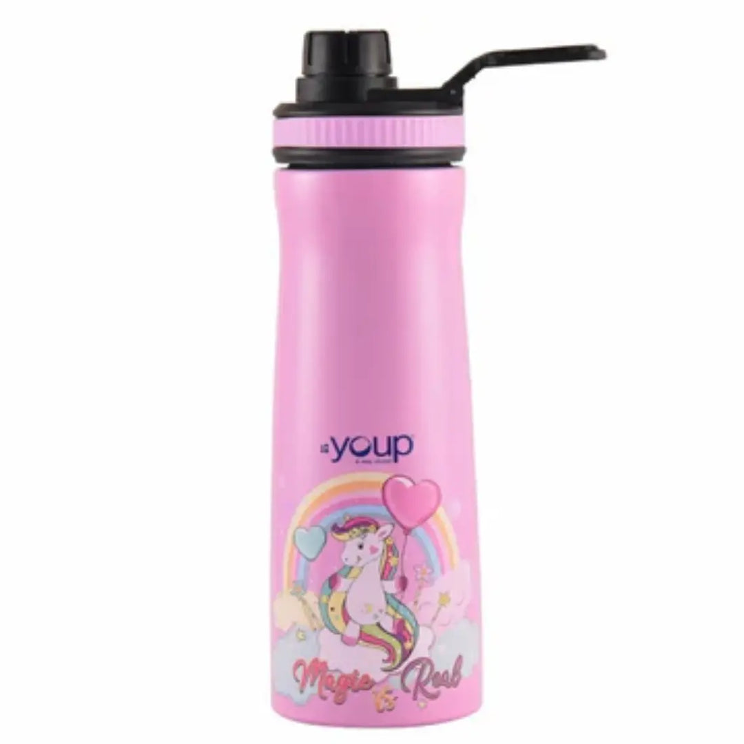 Magical Unicorn Stainless Steel Bottle - Euro (750 ml) - Pink