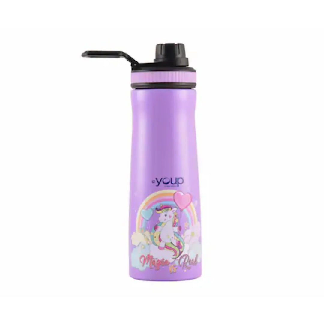 Magical Unicorn Stainless Steel Bottle - Euro (750 ml) - Purple