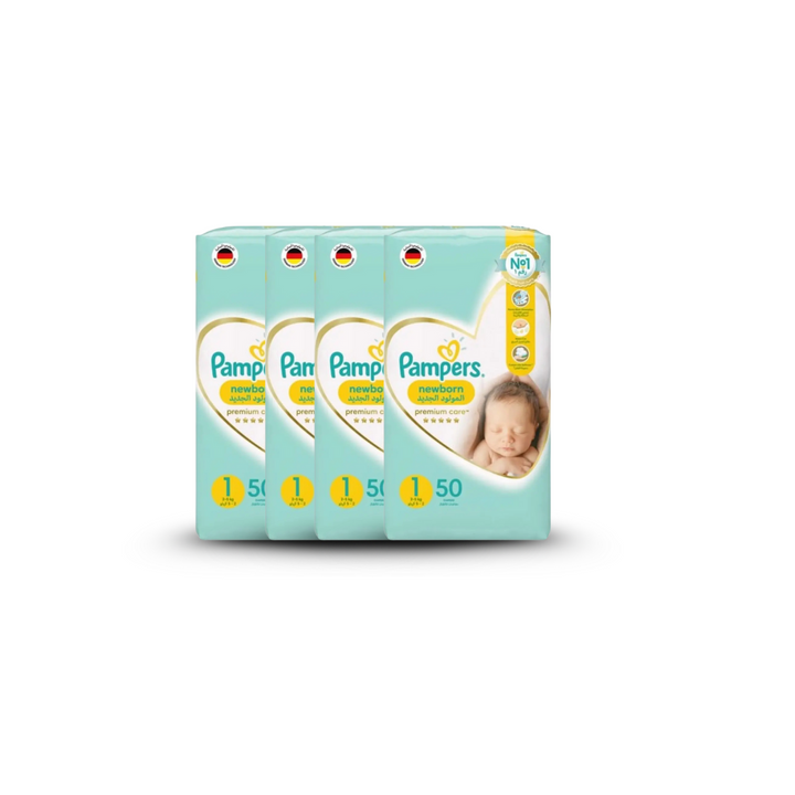 Pampers Premium Care Taped Diapers Size 1 (50 pcs) (2-5KG)