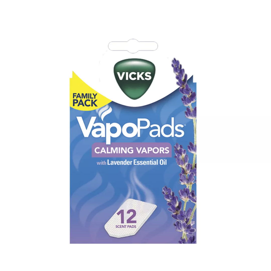 Vicks VapoPads Calming Vapors with Lavender Essential Oil (12 pcs)