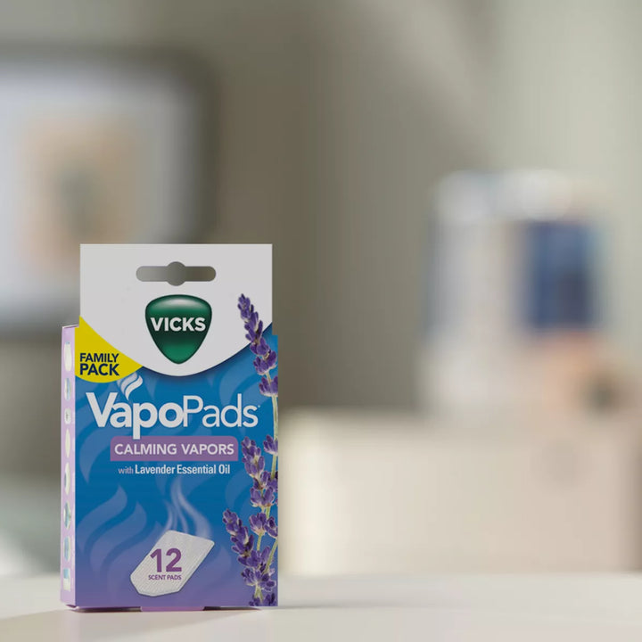 Vicks VapoPads Calming Vapors with Lavender Essential Oil (12 pcs)