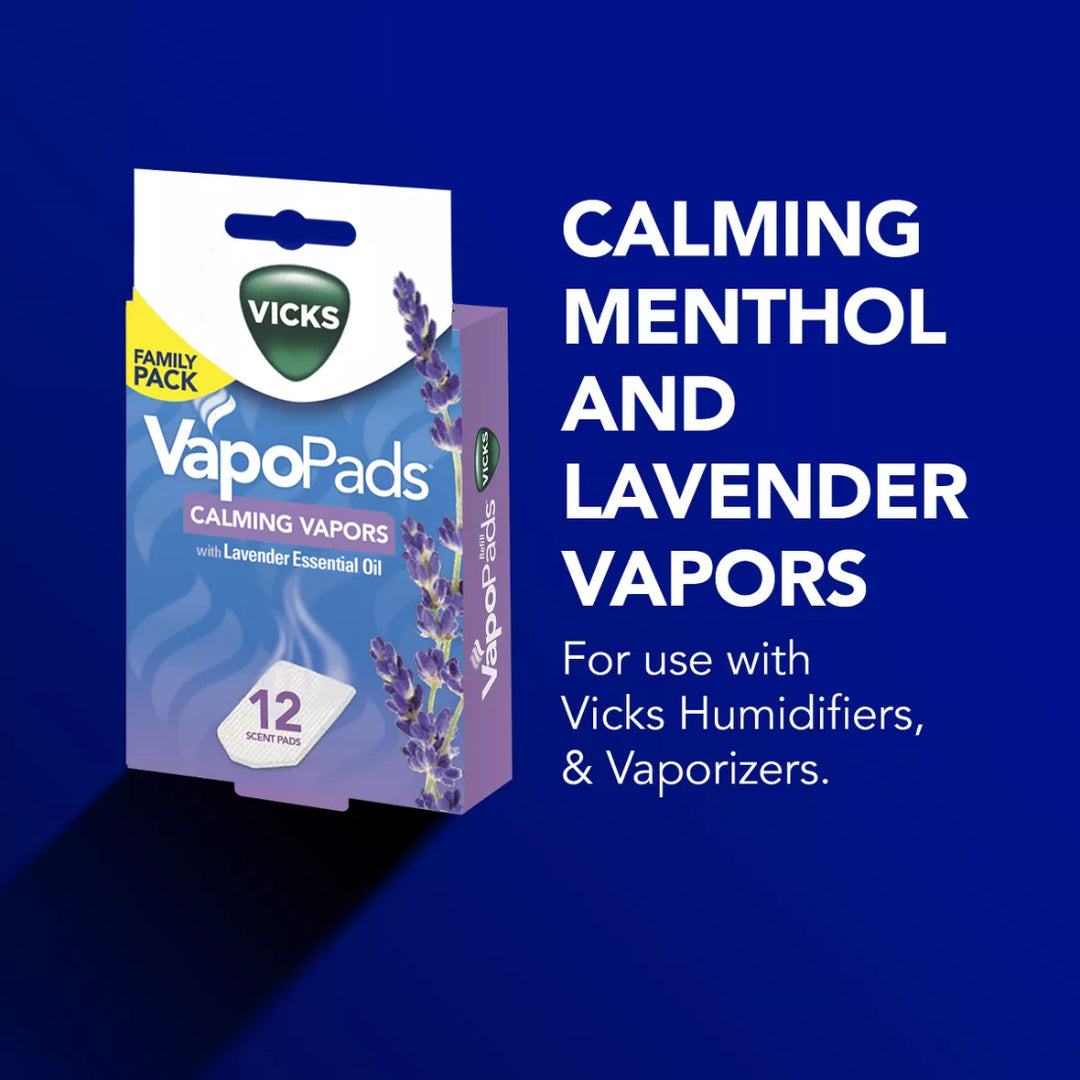 Vicks VapoPads Calming Vapors with Lavender Essential Oil (12 pcs)