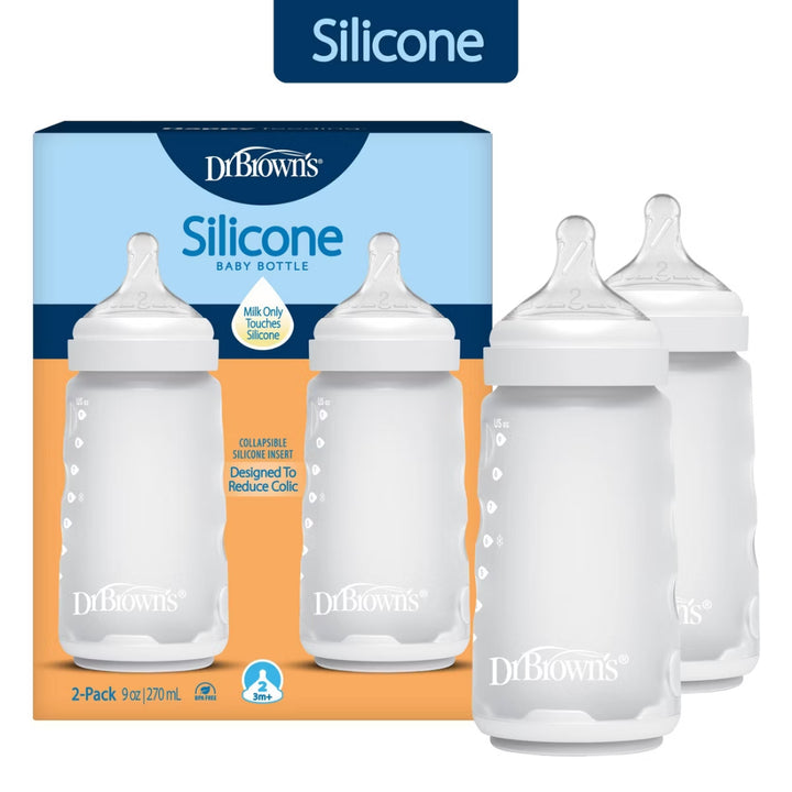Dr. Brown’s Silicone Baby Bottle 9 oz / 270 ml