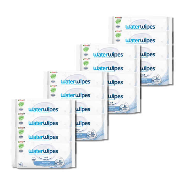 WaterWipes™ The World's Purest Baby Wipes 99.9% Water - Pack of 60