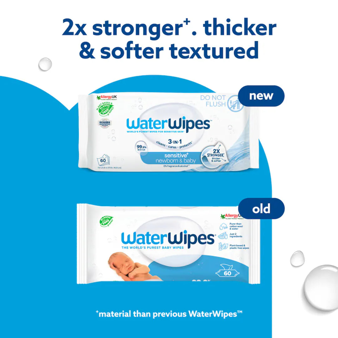 WaterWipes™ The World's Purest Baby Wipes 99.9% Water - Pack of 60