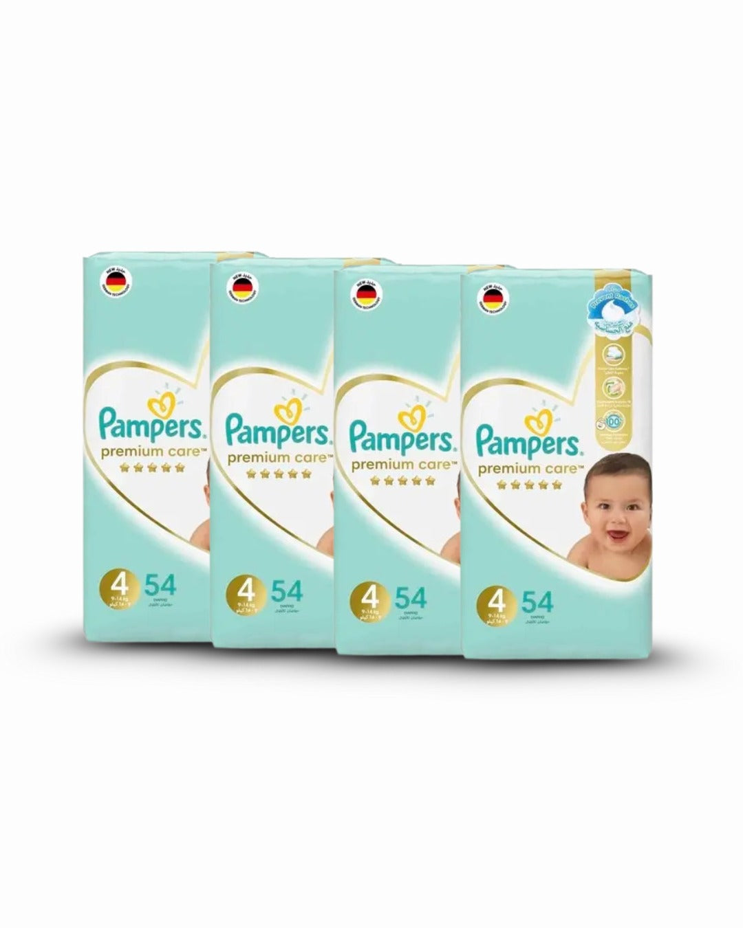 Pampers Premium Care Taped Diapers Size 4 (54 pcs) (9-14KG)