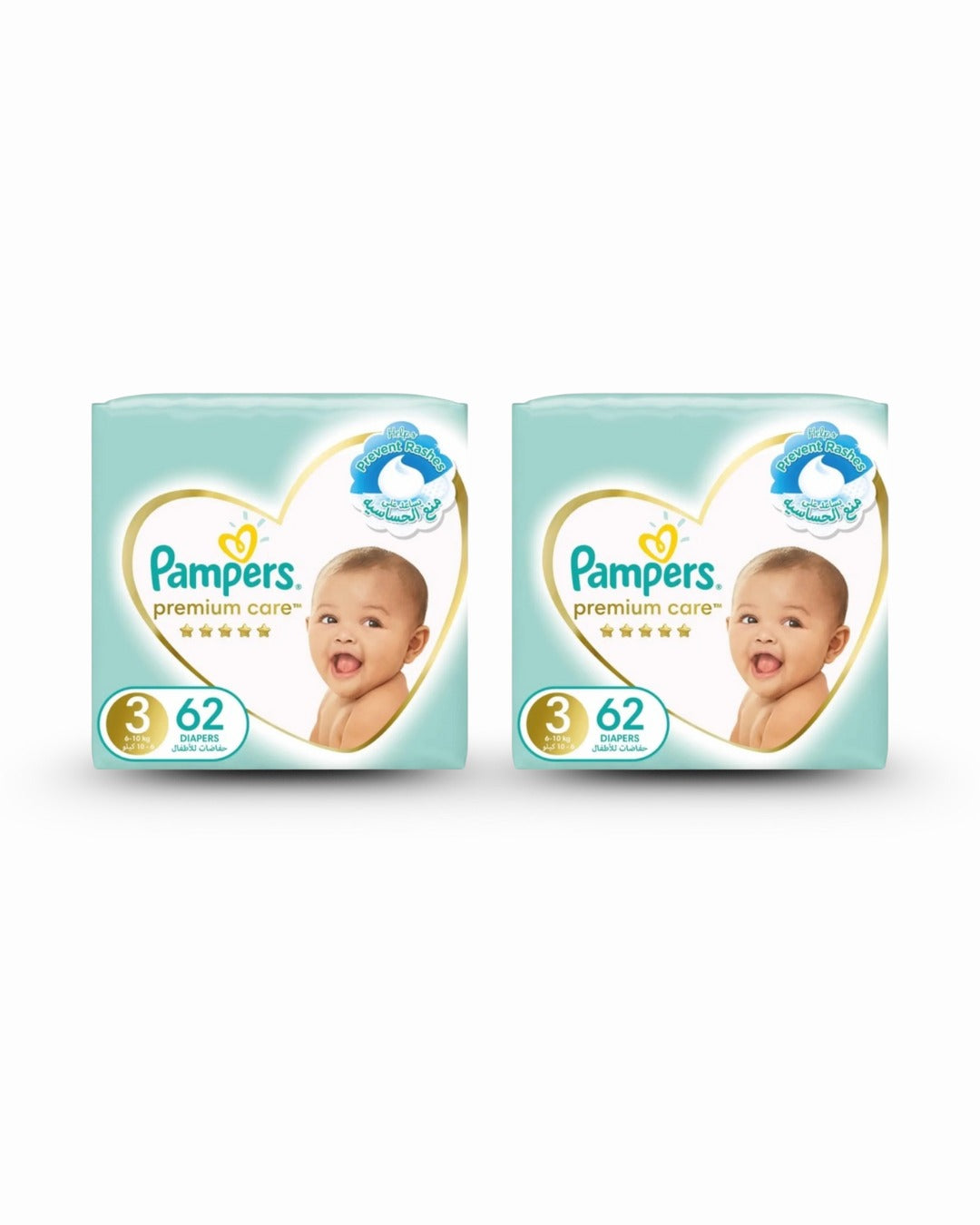 Pampers Premium Care Taped Diapers Size 3 (62 pcs) (6-10KG)