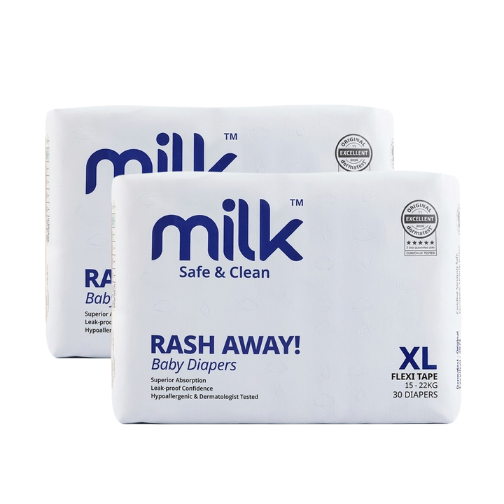 MILK Baby Diaper Flexi Tape Size 5 (XL) (30 pcs) (15-22 kg)