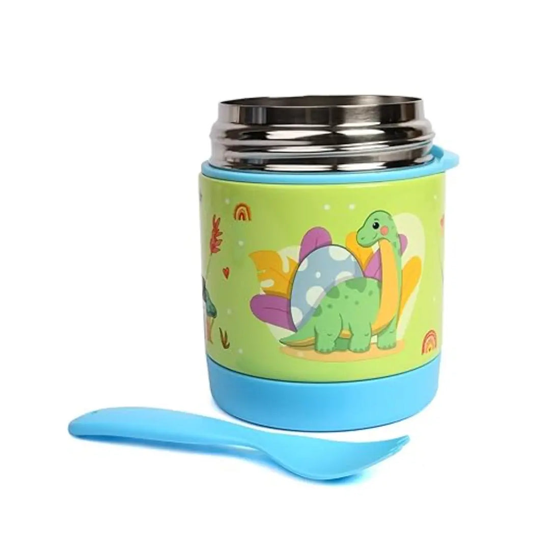 Youp 2in1 Stainless Steel Food Jar - Munchkin (320 ml) - Blue