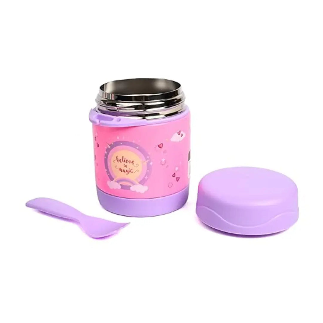 Youp 2in1 Stainless Steel Food Jar - Munchkin (320 ml) - Purple