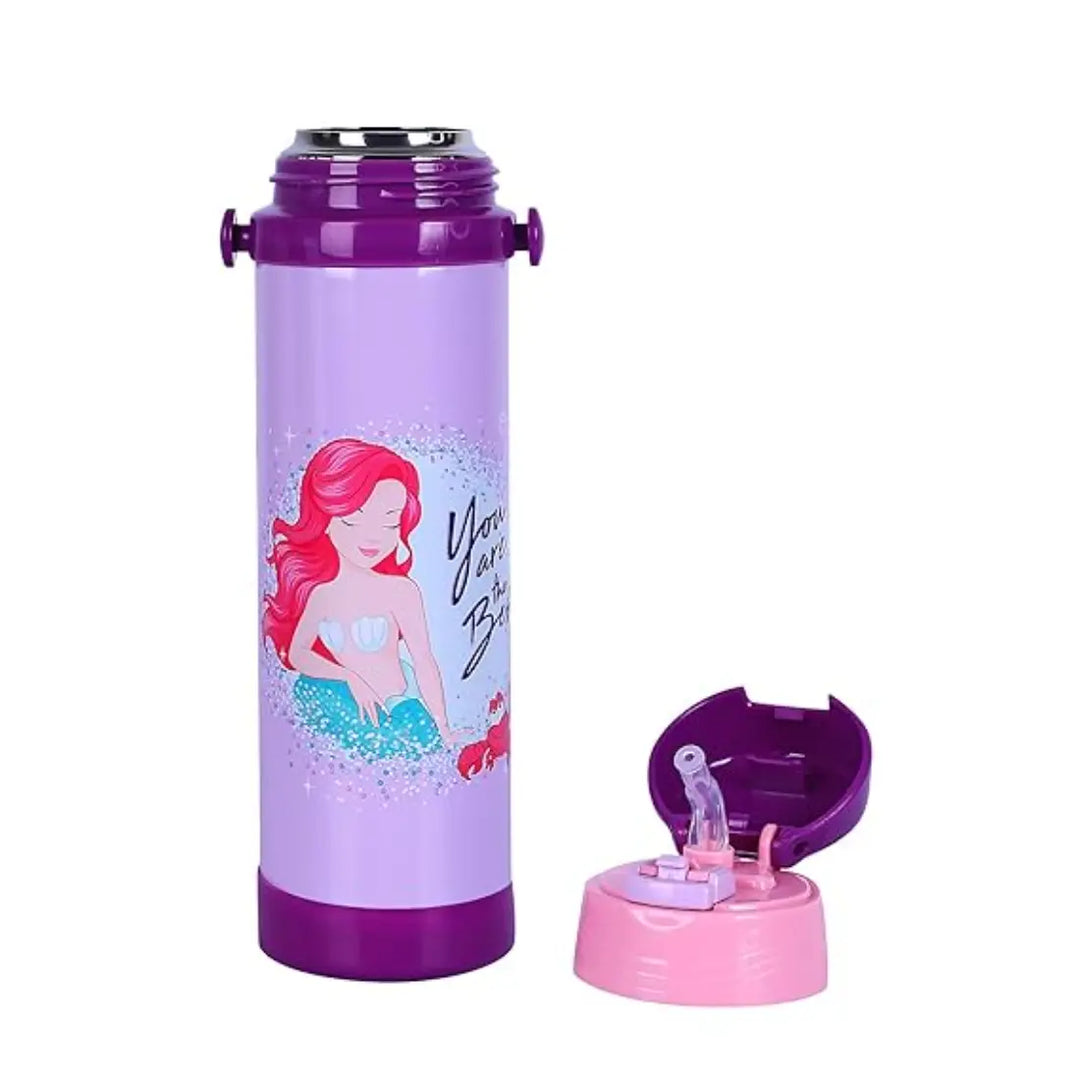 Youp 2in1 Stainless Steel Vacuum Bottle - Brave (350 ml) - Purple