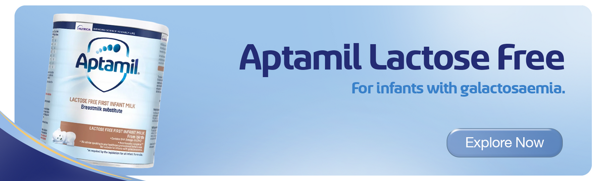 Aptamil Lactose Free formula for infants with galactosaemia