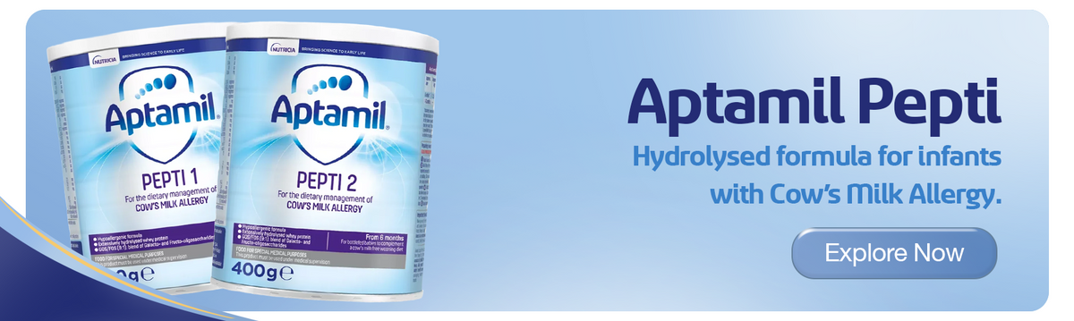 Aptamil Pepti hydrolysed formula for cow's milk allergy
