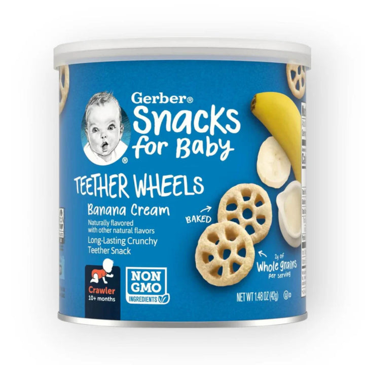 Gerber Teether Wheels Banana Cream (42g)