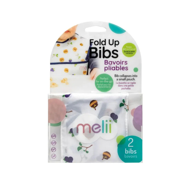 melii Fold Up Bib - 2 pack