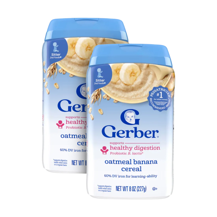Gerber Cereal Probiotic Oatmeal &amp; Banana (227g)
