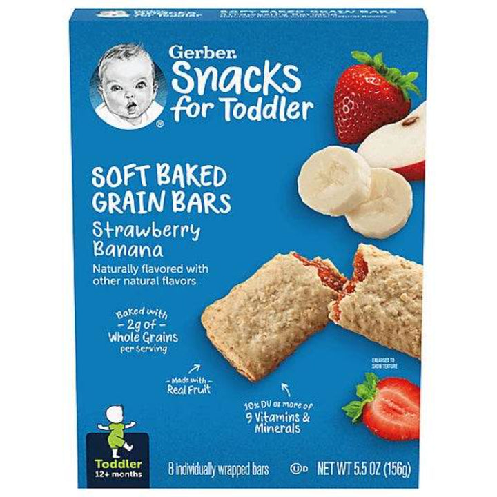 Gerber Soft Baked Grain Bars Strawberry Banana (156g)
