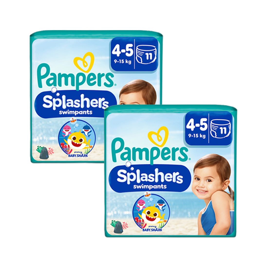 Pampers Splashers Swimming Pants Baby Shark Size 4-5 (11 pcs) (9-15KG)