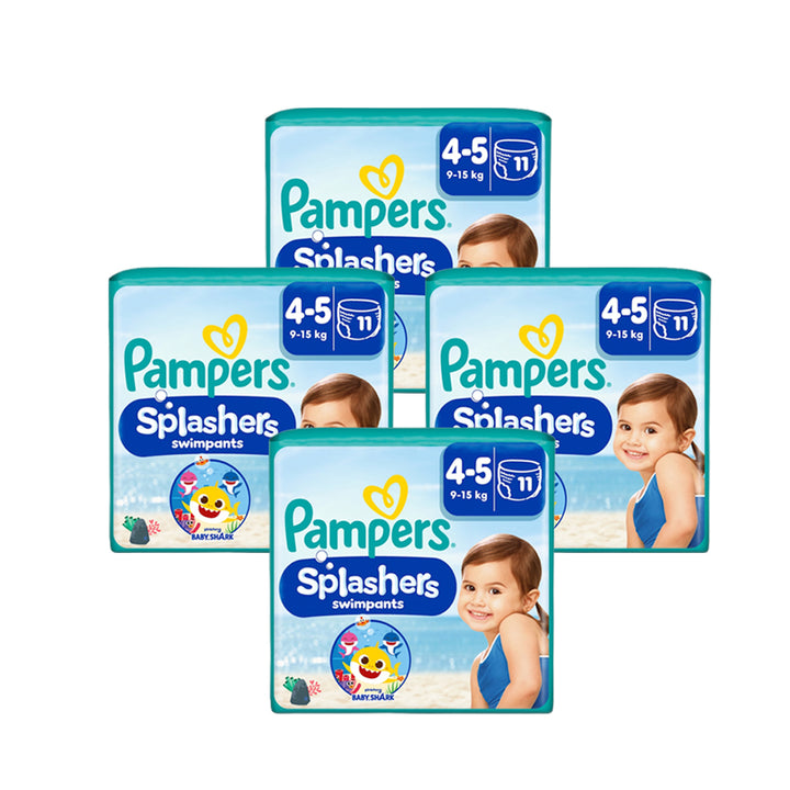 Pampers Splashers Swimming Pants Baby Shark Size 4-5 (11 pcs) (9-15KG)