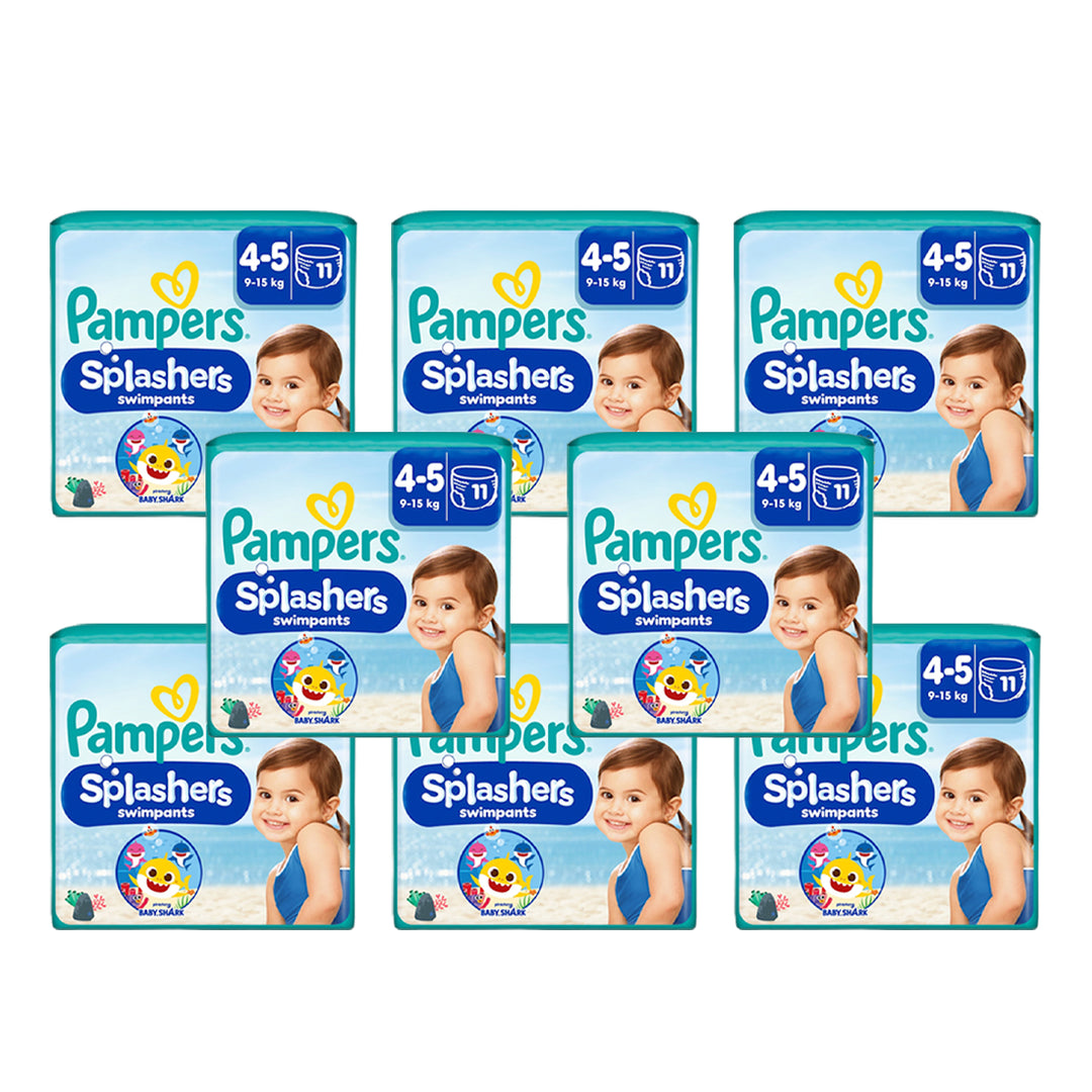 Pampers Splashers Swimming Pants Baby Shark Size 4-5 (11 pcs) (9-15KG)