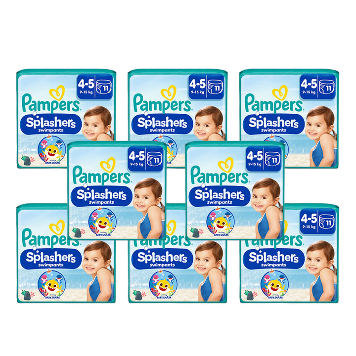 Pampers Splashers Swimming Pants Baby Shark Size 4-5 (11 pcs) (9-15KG)