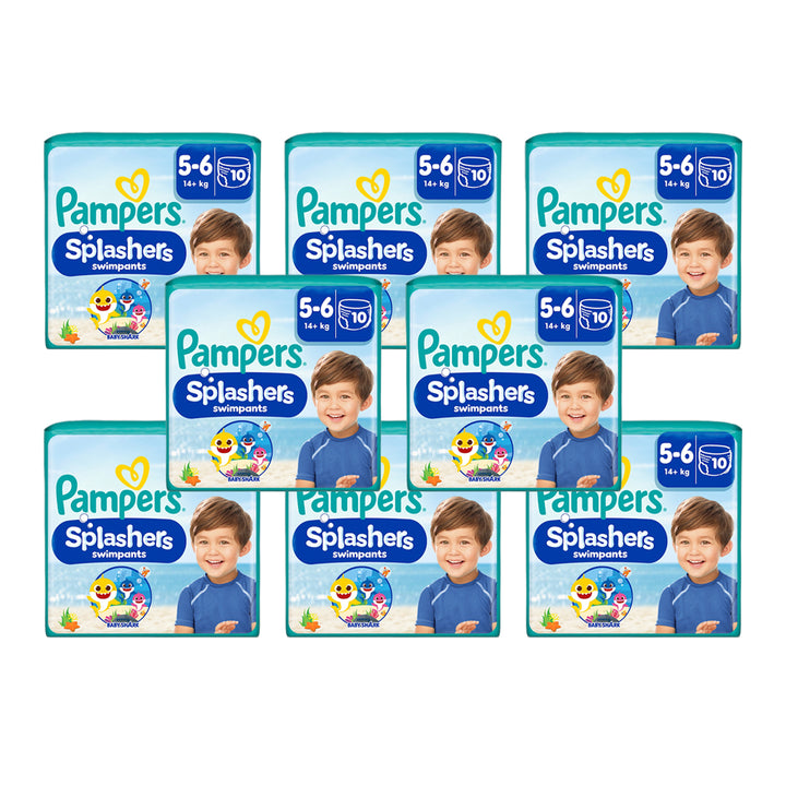 Pampers Splashers Swimming Pants Baby Shark Size 5-6 (10 pcs) (14+KG)