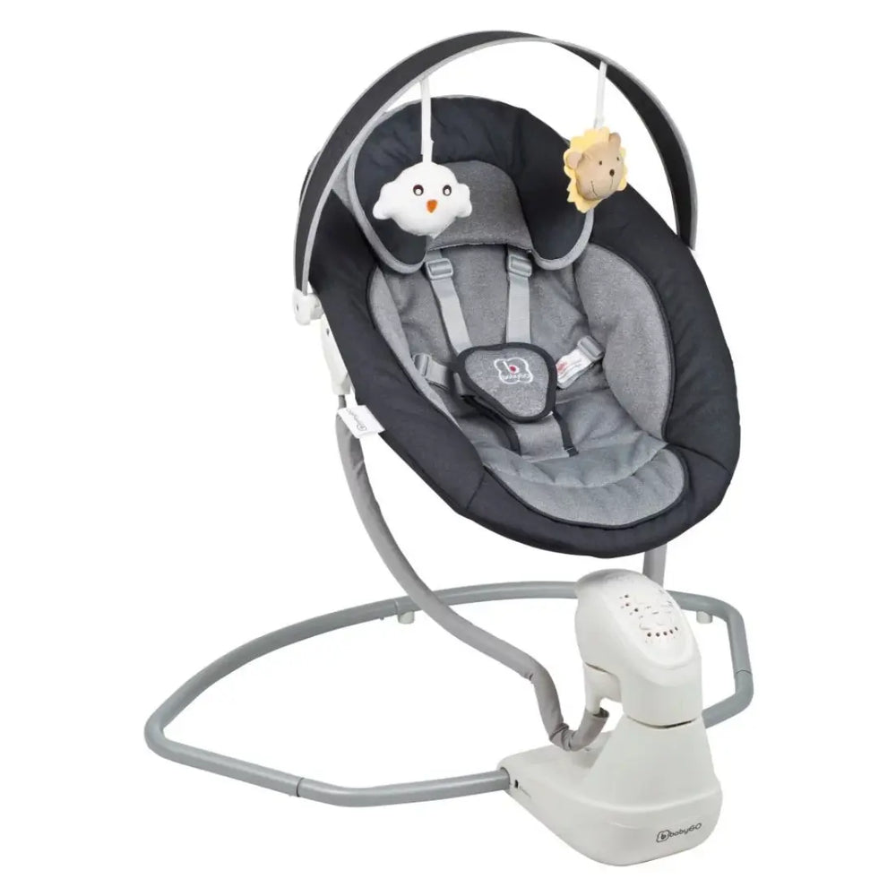 babyGO Cuddly Automatic Swing (Antracite)