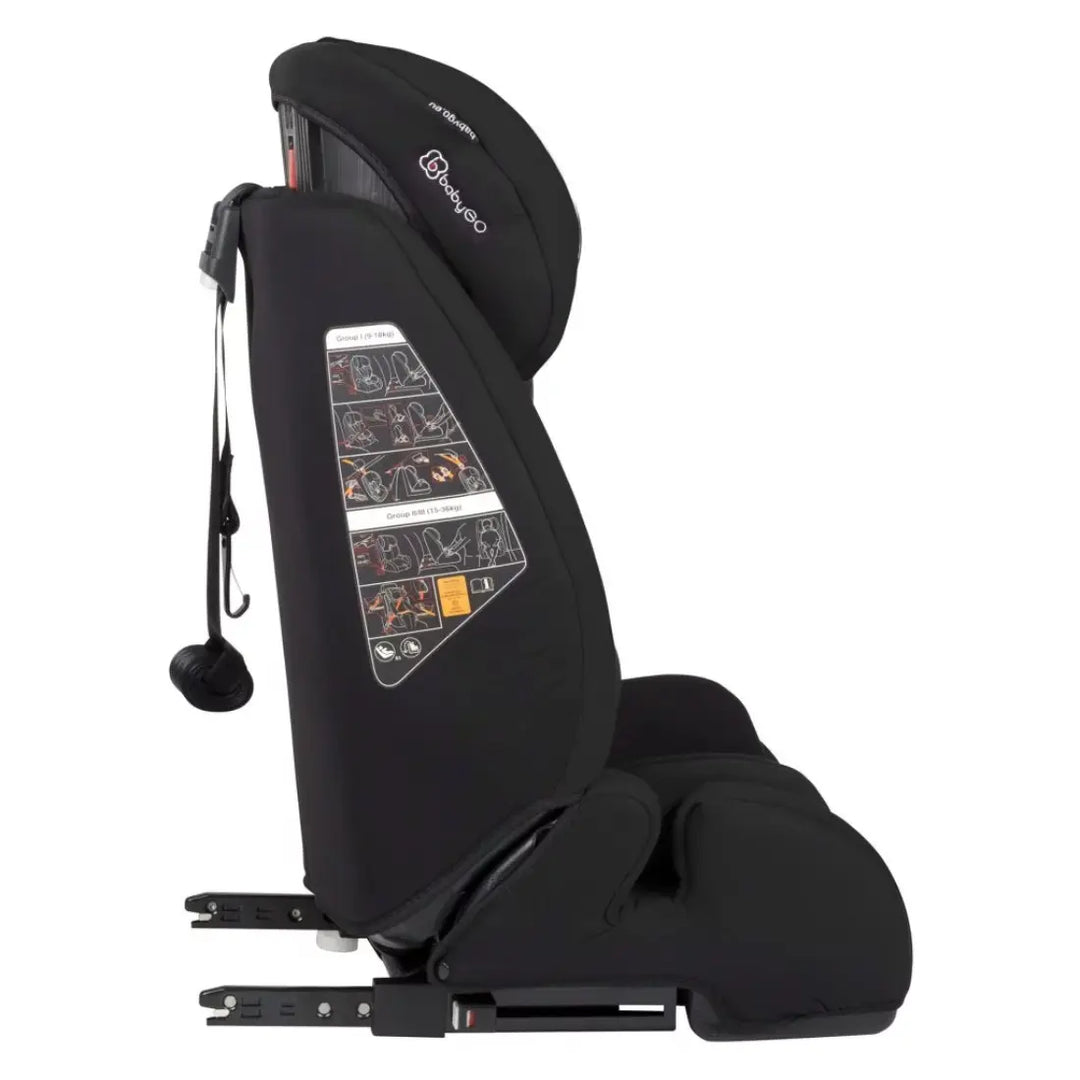 babyGO FreeFIX Car Seat - with ISOFIX (Black)
