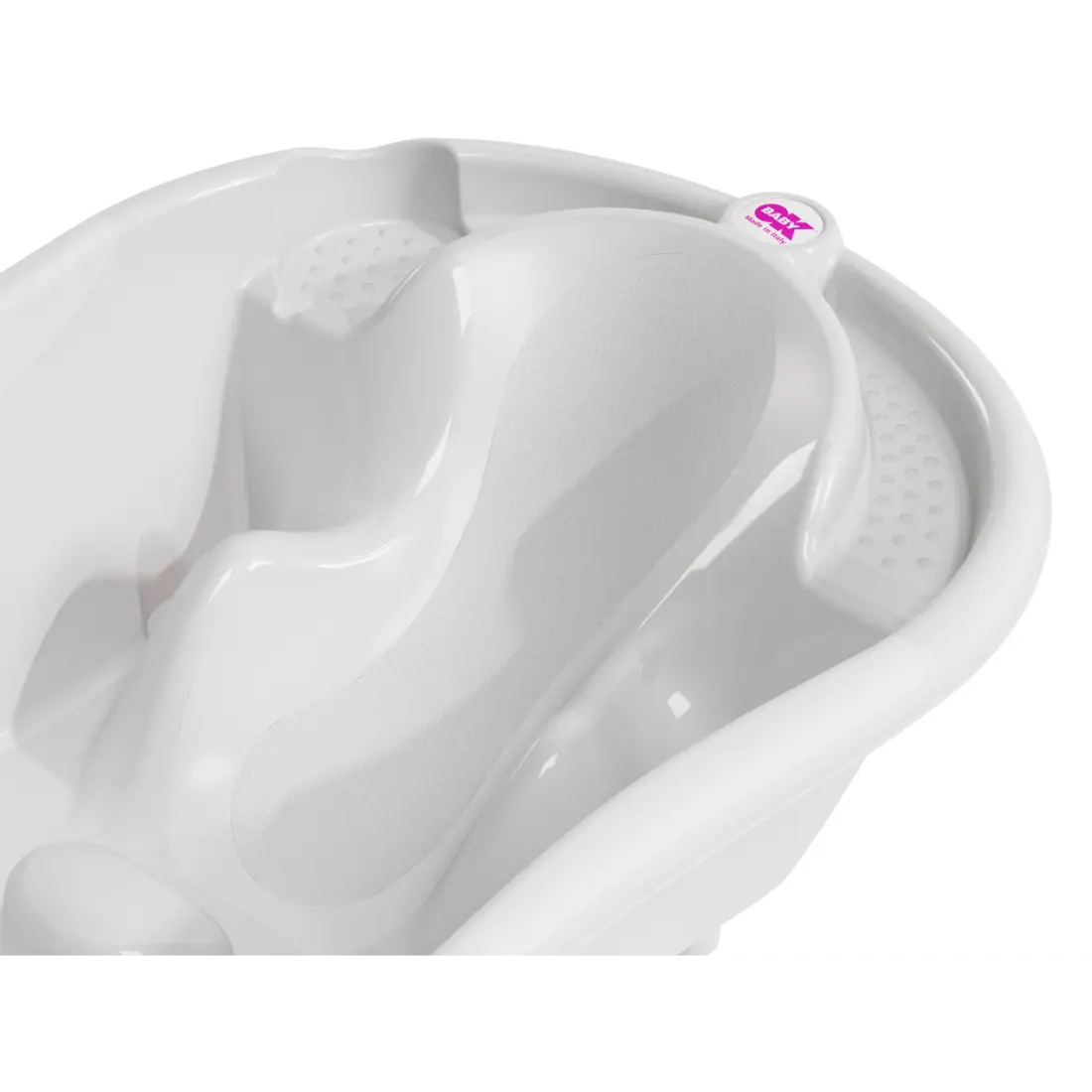 OK Baby Onda Evolution Baby Bath W/Out Support Bars (White)