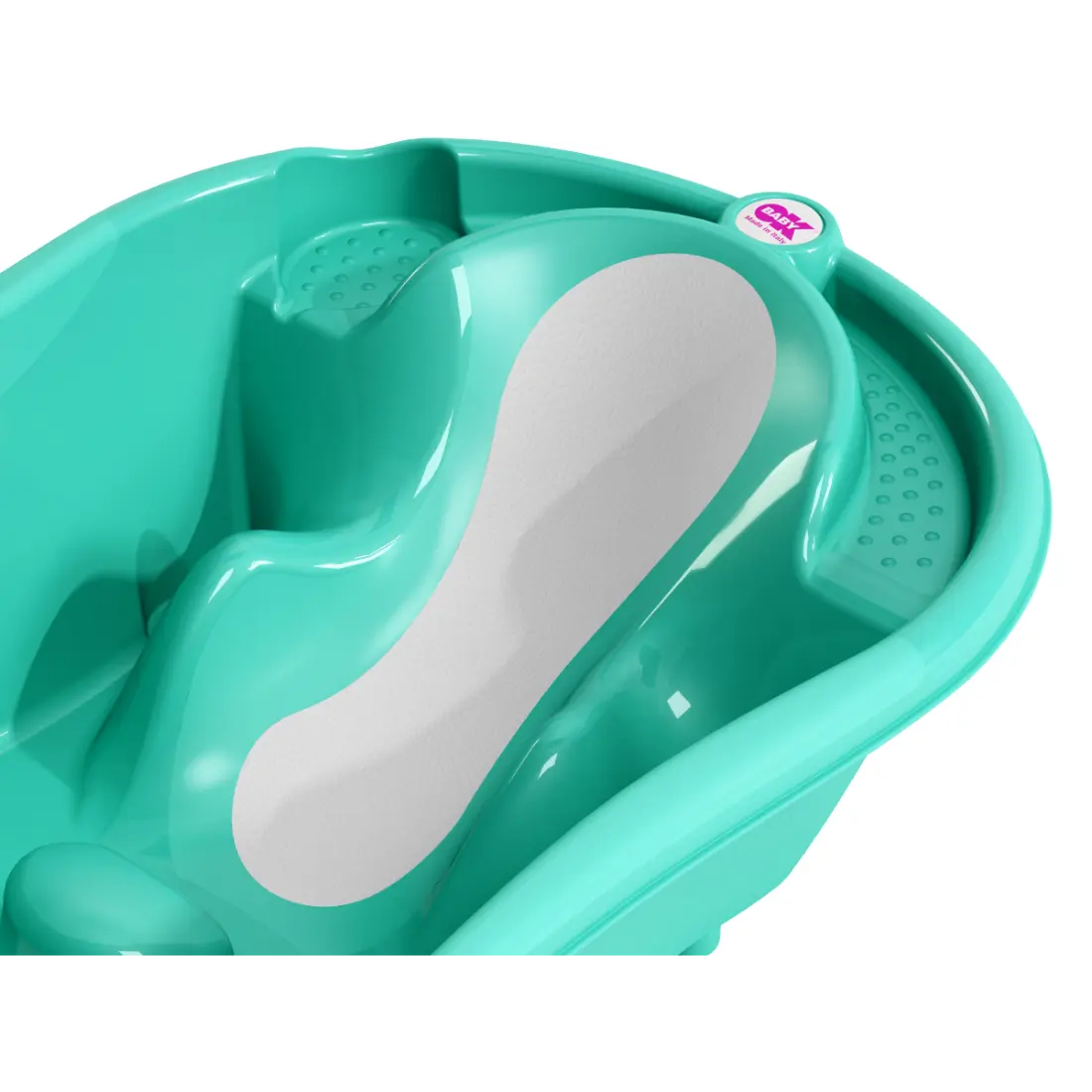 OK Baby Onda Evolution Baby Bath W/Out Support Bars (Turquoise)