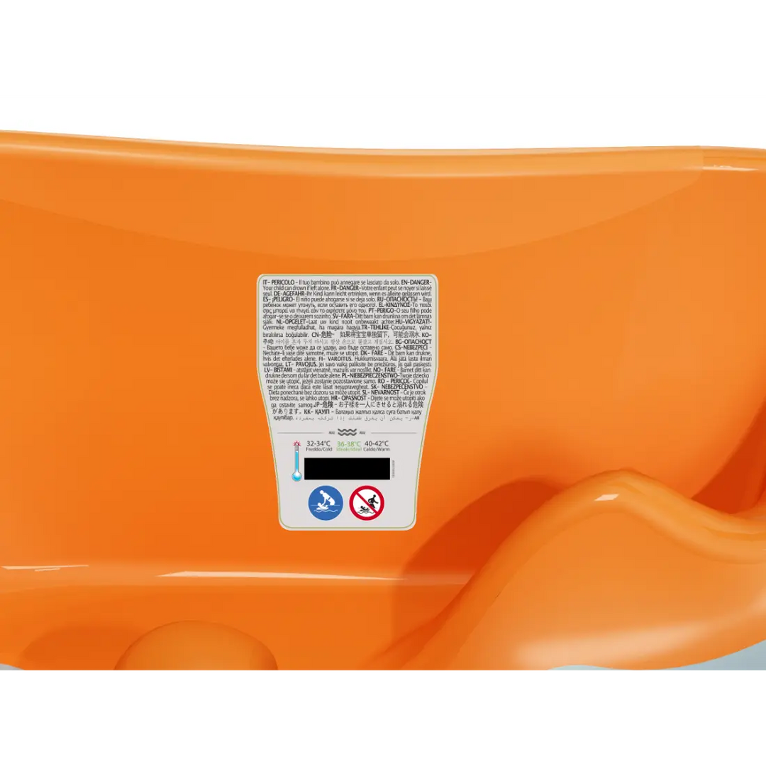 OK Baby Onda Baby Bath W/Out Support Bars (Orange)