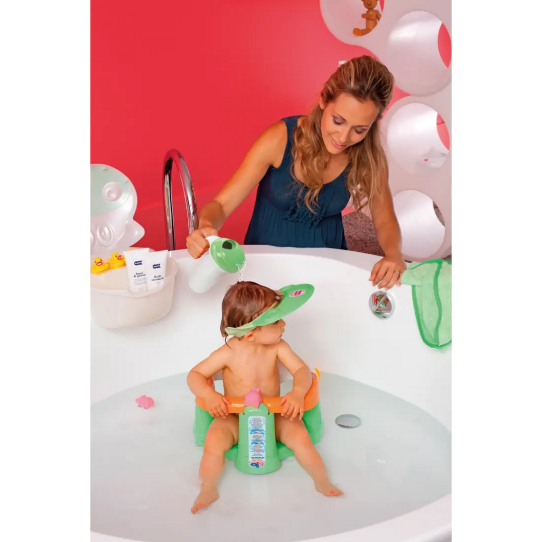 OK Baby Hippo Bath Ring For Head (Green)