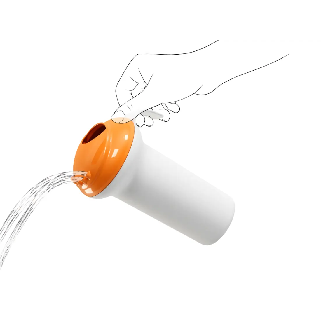 OK Baby Splash Shower Head (Orange)