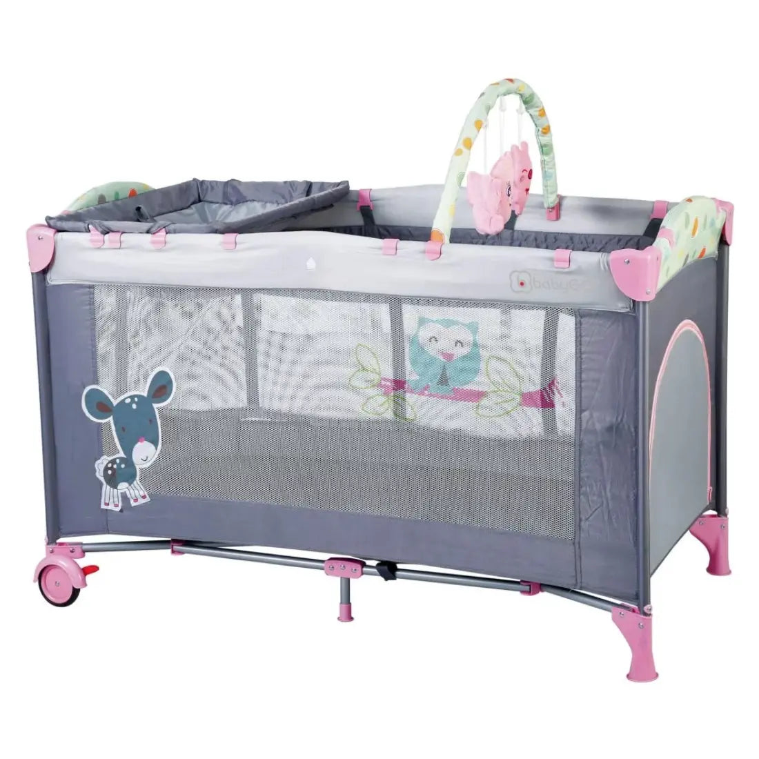 babyGO Sleepwell Playard (Pink)