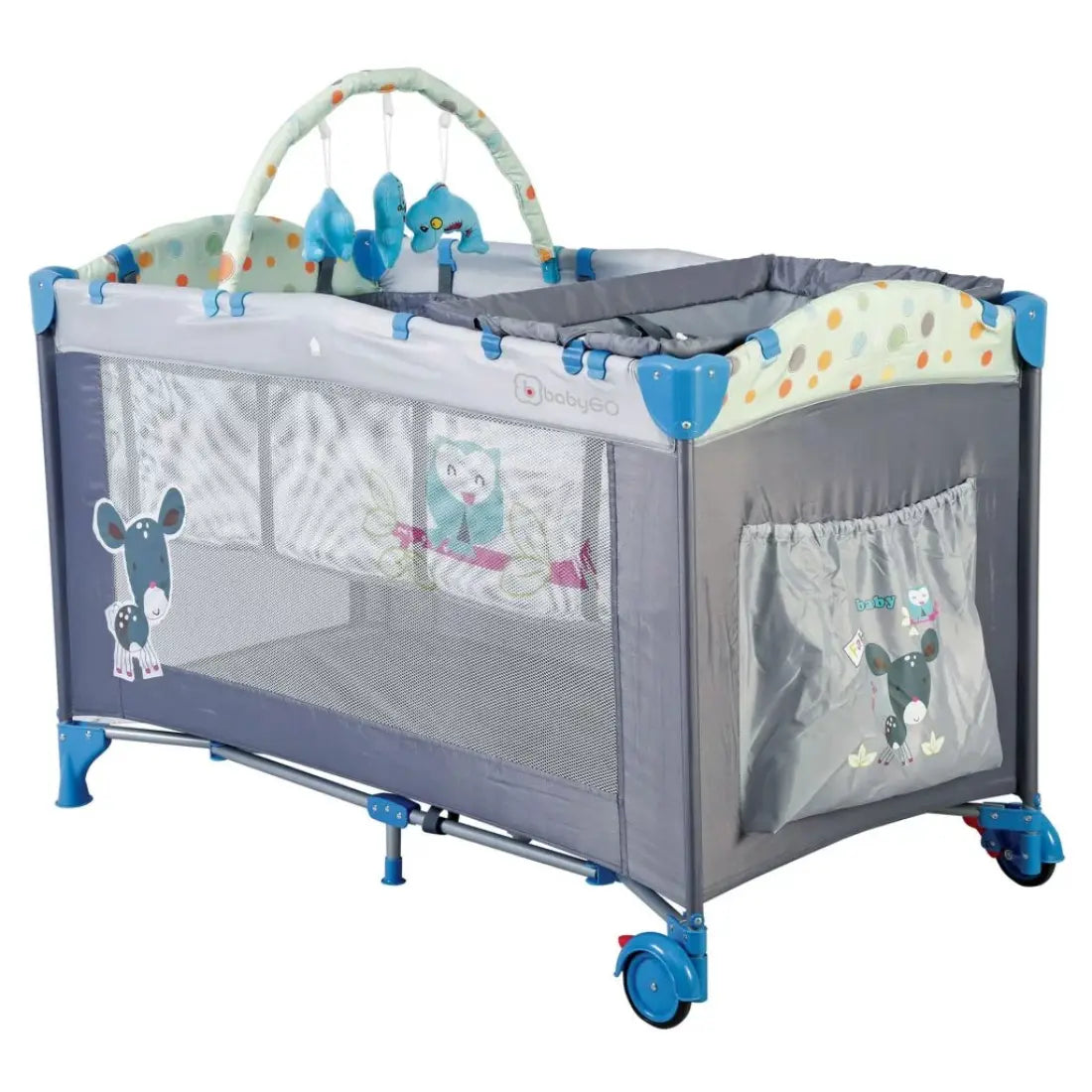babyGO Sleepwell Playard (Blue)