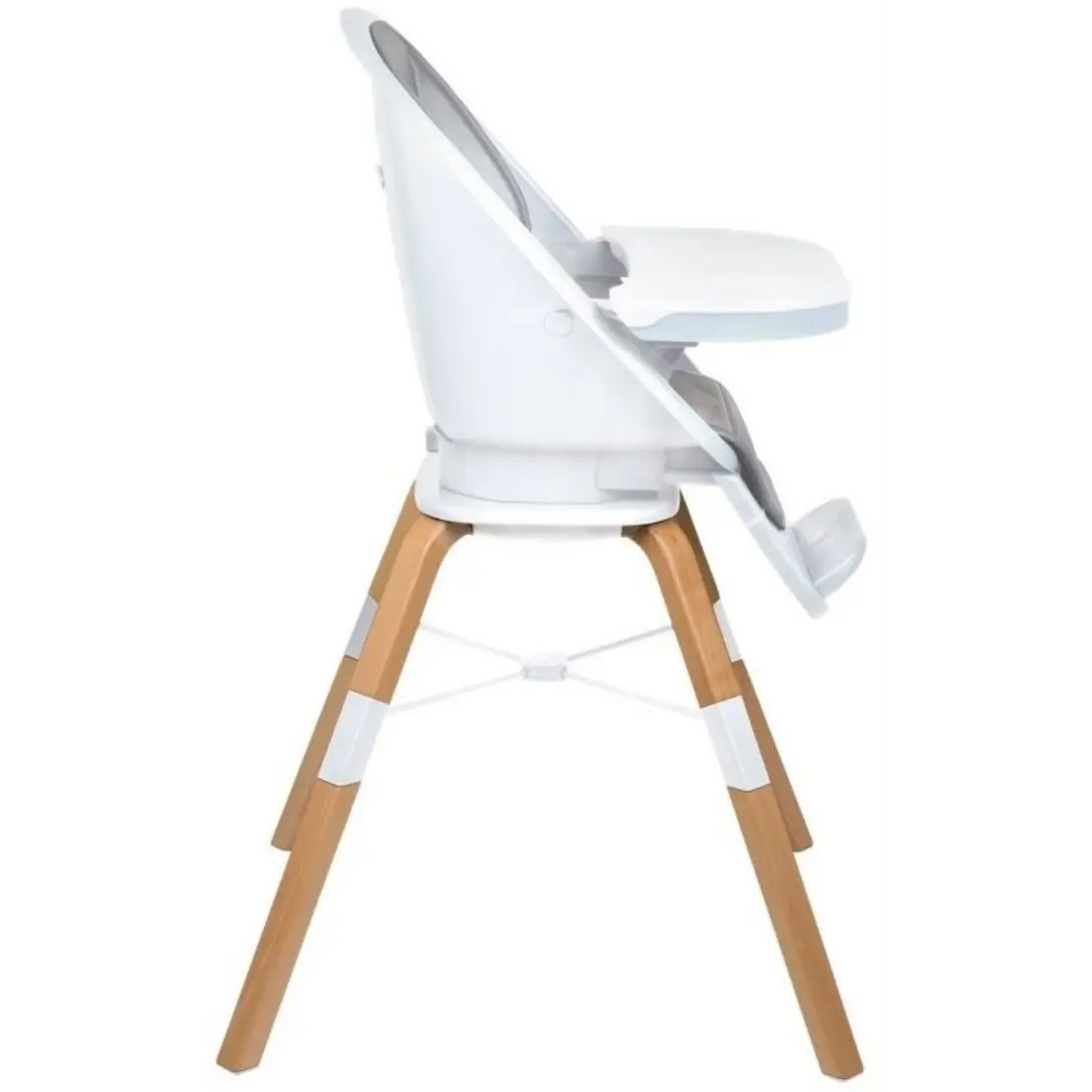 babyGO Carou 360 Rotation High Chair (White)