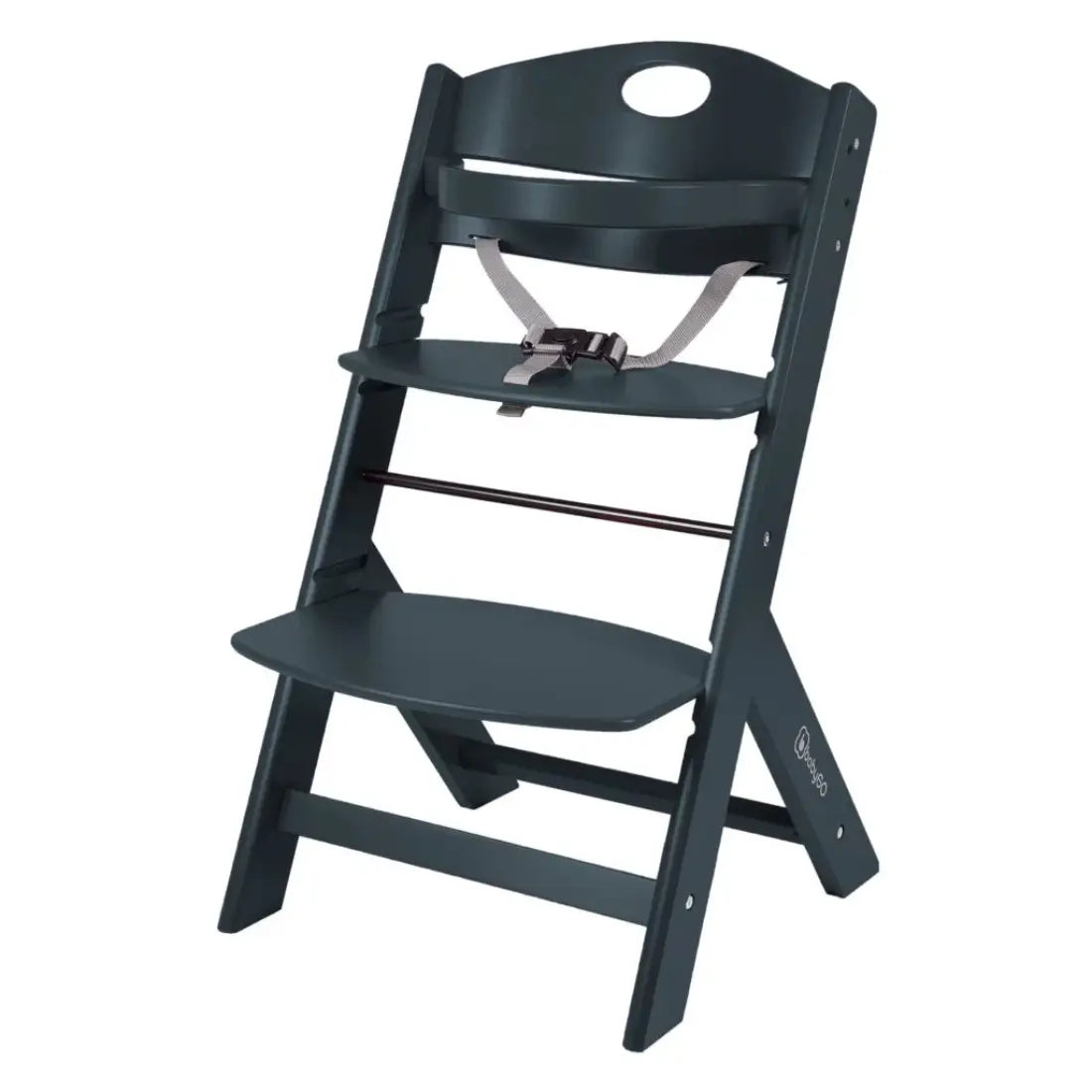 babyGO Family Wooden High Chair (Black)