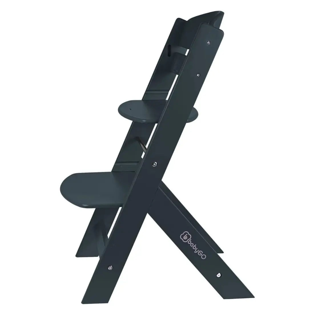 babyGO Family Wooden High Chair (Black)