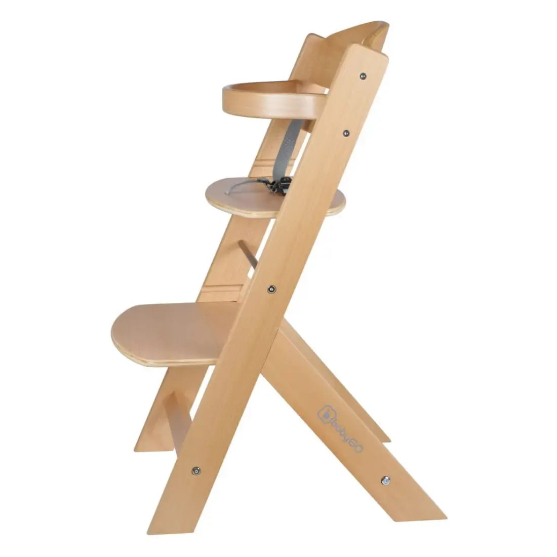 babyGO Family Wooden High Chair (Nature)