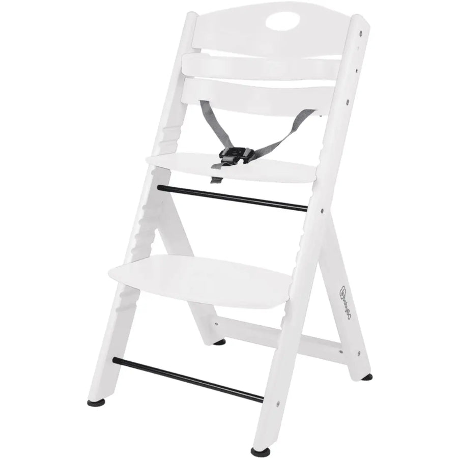 babyGO Family Wooden High Chair (White)