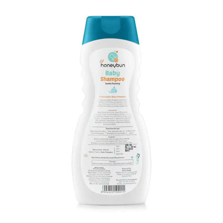 lil honeybun Gentle Foaming Baby Shampoo (300 ml)