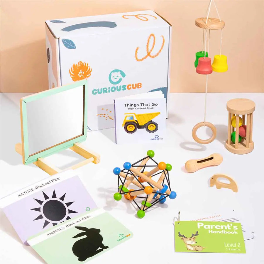 Curious Cub Montessori Box - 3 Months+ (Level 2)