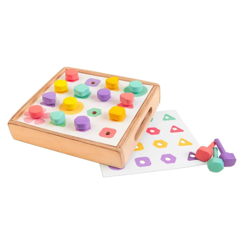 Curious Cub Shape & Colour Matching Board